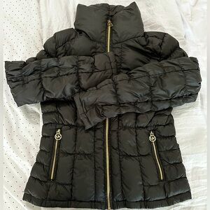 Michael Kors Army Green Packable Down Fill Jacket Coat